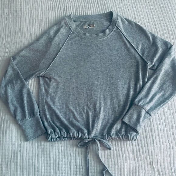 UGG grey, sweatshirt with drawstring waist. - Picture 3 of 5